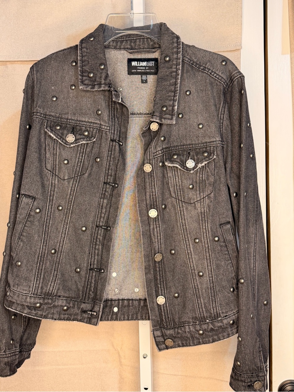 William Rast + Justin Timberlake. Studded Denim Jacket.